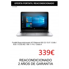 PORTATIL HP ELITEBOOK 850 G3 REACONDICIONADO-280 PORTATIL HP ELITEBOOK 850 G3 REACONDICIONADO